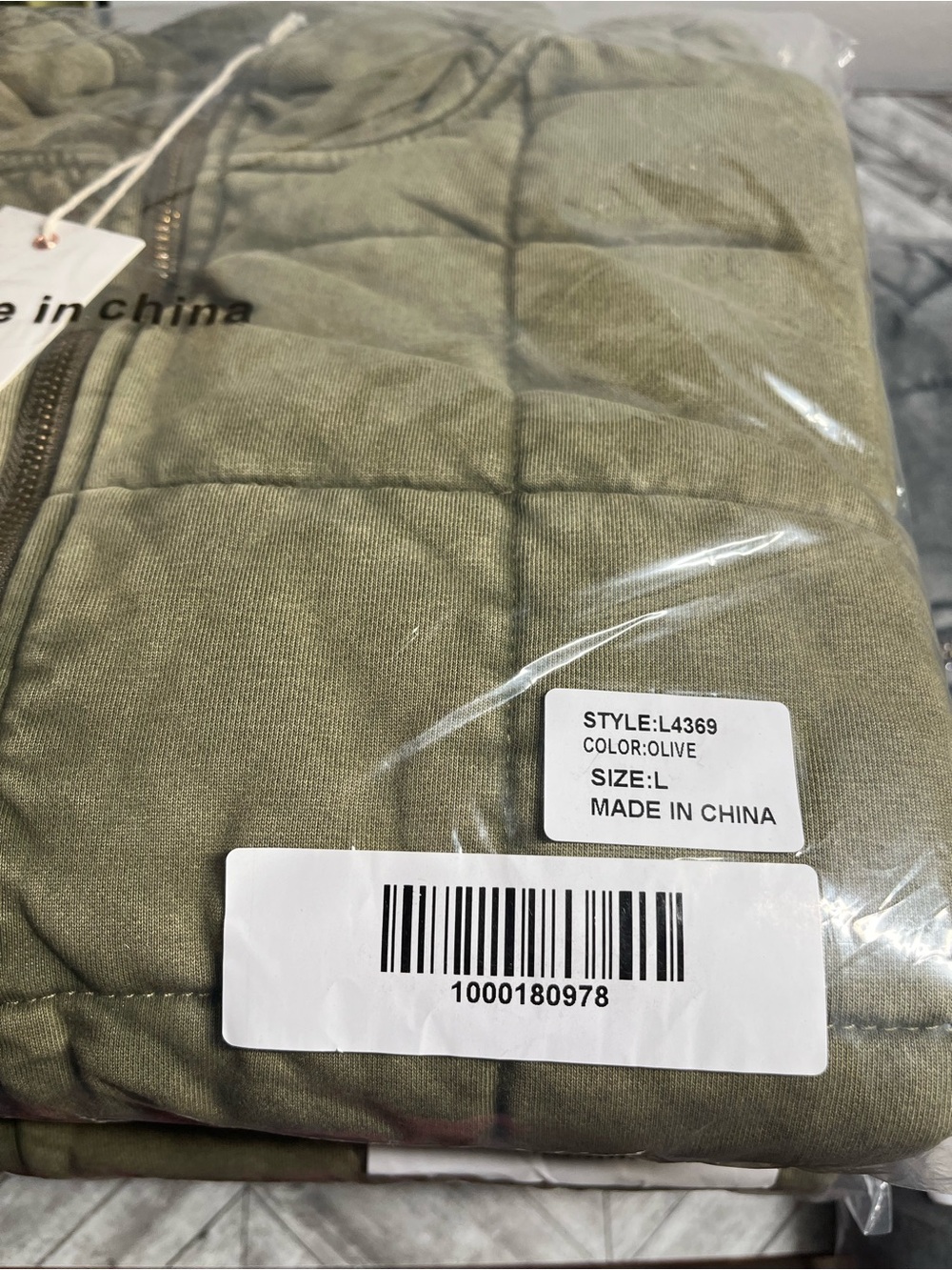 Vici Olive Green Quilted Bomber Jacket - Picture 2 of 3
